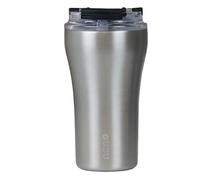 HHZalvyre Insulated Coffee Cup with Leakproof Lid - 380ml Stainless Steel Travel Mug, Vacuum Double-Walled Thermal Tumbler for Hot & Cold Drinks, BPA-Free (Silver)