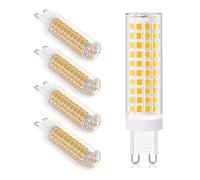 HHZY G9 LED Bulb 12W Equivalent To 120W Halogen Bulbs, G9 Led Bulbs, No Flicker, Non Dimmable, 1200LM, G9 LED Light Energy Saving Bulbs Lamp, 360° Beam Angle, 5 Pack,Warm White 3000K
