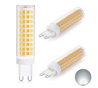 HHZY G9 LED Light Bulb 12W 120Watts T4 Halogen Equivalent AC 110V-240V Non-Dimmable G9 Bi Pin Base Chandelier Lighting, Non Flicker, 360° Beam Angle, Pack of 3,Cool White 6000K