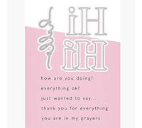 Hi Alphabet Dies Coordinate How are you doing?everything ok?Words Phrase Stamp Sets for Card Making DIY Metal Cutting Dies for DIY Scrapbooking Transparent Silicone Seal Stamping Stamp for Paper Craft