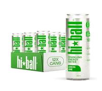 Hi*Ball Lemon Lime Clean Energy Drink - Sugar Free, Zero Calorie Sparkling Water with Organic Caffeine, Ginseng & Guarana - Vitamin Seltzer - 12 x 330ml