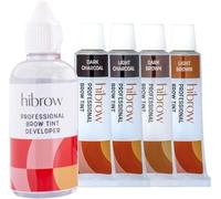 Hi Brow Professional Colour Collection Eyebrow Tinting Kit - 4x 15ml Eyebrow Tint, 50ml Tint Developer - Semi-Permanent Brow Dye Set Bespoke Salon Quality Eye Brow Tinting Kits