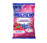 HI-CHEW Berry Mix Candy, Pack of 6 Bags, 3.17oz each - Blackberry Cherry Raspberry, Unique Fun Soft & Chewy - Immensely Juicy Fruity Candy Flavors, Individually Wrapped for Sharing