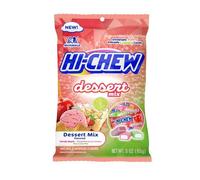 HI-CHEW Dessert Mix - 6 Bags 3 oz Each - Candy Apple, Lime Cake and Strawberry Ice Cream - Unique Fun Soft and Chewy Taffy Sweets - Immensely Creamy Dessert Flavors - Single
