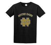 Hi CHIOKEN Notre Dame Fighting Irish T-Shirt Man's Fashion Cotton Black Clothes L