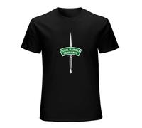 Hi CHIOKEN Royal Marines Commando British Army Military T-Shirt Man's Fashion Cotton Black Clothes L