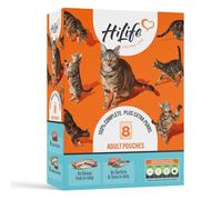 Hi-Co Hilife It's Only Natural Wet Cat Food The Fishy One, Pack of 8, Clear