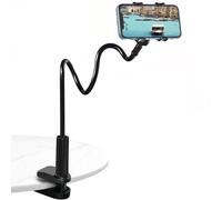 Hi-ERA Upgrade Flexible Gooseneck Phone Holder for Bed Hands-Free Viewing, Portable & Stable, Anti-Slip Silicone Coating, Compatible with iPhone 15/14/13 Pro Max, Samsung Galaxy S23/S22 (4-7")