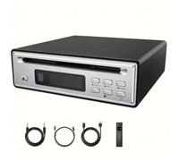 Hi-fi Cd Ripper Player, Desktop Cd Player, With Bluetooth 5.3 Transmitter & Receiver, Cd Ripping To Usb, Optical Digital Output, Support Dsd Flac Wav Playback, Remote Control Black-silver