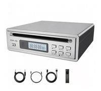Hi-fi Cd Ripper Player, Desktop Cd Player, With Bluetooth 5.3 Transmitter & Receiver, Cd Ripping To Usb, Optical Digital Output, Support Dsd Flac Wav Playback, Remote Control Silver