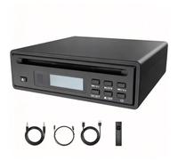 Hi-fi Cd Ripper Player, Desktop Cd Player, With Bluetooth 5.3 Transmitter & Receiver, Cd Ripping To Usb, Optical Digital Output, Support Dsd Flac Wav Playback, Remote Control Black