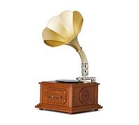 Hi-Fi&Home Mini Vintage Retro Classic Gramophone Phonograph Shape Stereo Speaker Sound System Music Box kxtmm