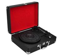 Hi-Fi&Home Retro Vintage Gramophone Record Player,Vintage Turntable 3-Speed Player LP Record Player Mobile Phones Music Playback Suitcase Design kxtmm
