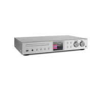 Hi Fi Receiver Internet DAB+ Radio Spotify CD Player WiFi USB MP3 Remote Silver