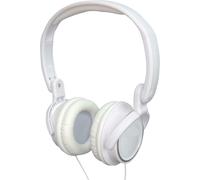 Hi-Fi Stereo Headphones in White, Padded Over Head overear with Gold Jack Plug