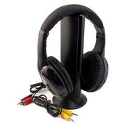 Hi Fi Wireless Headphone with FM Earphone Transmitter for TV Chat 3 5mm Connection Auto Scan Station Volume Adjustment Reset Function