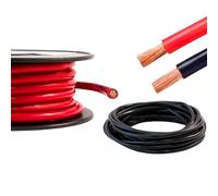 Hi-Flex Battery Welding Cable 10mm² - 95mm² Heavy Duty Automotive Black & Red PVC Starter/Wire/Inverter (Black, 1 Metre, 50mm², 345 Amp)