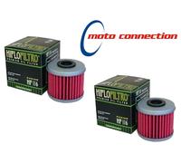 HI FLO FILTRO PREMIUM ENGINE OIL FILTERS (PACK OF 2) HF116 FOR HONDA CRF450 2005