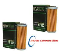 HI FLO FILTRO PREMIUM ENGINE OIL FILTERS (PACK OF 2) HF652 KTM EXC-F250 2015
