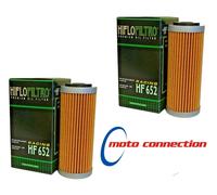 HI FLO FILTRO PREMIUM ENGINE OIL FILTERS (PACK OF 2) HF652 KTM EXC-F250 2018