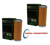 HI FLO FILTRO PREMIUM ENGINE OIL FILTERS (PACK OF 2) HF652 KTM SXF250 2015
