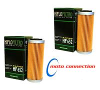 HI FLO PREMIUM ENGINE OIL FILTER (PACK OF 2) HF 652 KTM SXF250 2013 - 2025