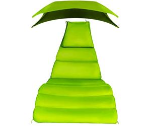 Hi_friend Replacement Cushion Pad and Umbrella for Hanging Lounge Chair Outdoor Chaise Hanging Hammock Chair Pillow Pad (Blue,Green,Khaki,Rust) (Green)