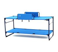 Hi-Gear 2-in1 Bunk Bed or 2 Single Beds - Foldable Steel Frame Travel Beds