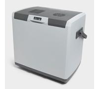 Hi-Gear 28 Litre Cooler with Integrated Handle, 12V In Car Socket & 240V Mains Socket, Portable, Spacious & Insulated, 28L Electric Cool Box, Ideal for Camping, Picnics & Festivals (Mid Grey)
