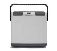 Hi-Gear 28 Litre Cooler with Integrated Handle & 12V Car Plug /240V Mains, Portable, Spacious & Insulated, Electric Cool Box, Ideal for Camping, Picnics & Festivals (Mid Grey)