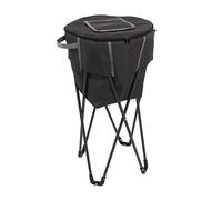 Hi-Gear 45 Litre Cooler Stand with Robust Steel Frame, Lightweight, Waterproof, Portable, Insulated, Foldable, Soft Cool Box, Cooler for Food & Drinks, Camping, Picnics, Festivals, BBQs, Beach (Black)