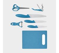 Hi-Gear 7 Piece Chopping Board Set, Blue One Size