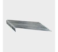 Hi-Gear 9" Roundwire Tent Peg (10 Pack) - Silver, Silver