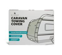 Hi-Gear Caravan Towing Cover, Weatherproof, with LED Light Pockets, Storage Bag, for 215-250cm Caravans, 1.65kg