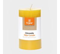 Hi-Gear Citronella Pillar Candle - Orange, Orange