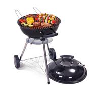 Hi-Gear Classic Mini Kettle Bbq With Wheels With Storage Rack, Outdoor Cooking