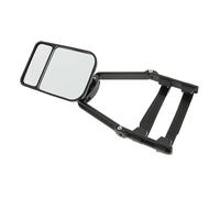 Hi-Gear Convex Tow Mirror, Dual Mirror Design with Adjustable Straps, PP and Rubber Construction, 30 x 12.5 x 8 cm, for Caravan and Motorhome Towing