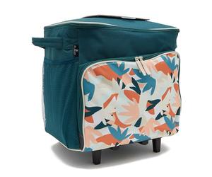 Hi-Gear Delta 40 Litre Wheeled Cool Bag with Integrated Handle, 40L Cooler for Food & Drinks, Lightweight, Portable & Insulated Cool Box, Ideal for Camping, Picnics, Festivals & Shopping (Green)