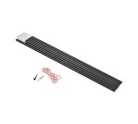 HI-GEAR Fibreglass Replacement Pole Kit 7 Section 8.5mm, Black, One Size