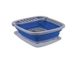 Hi-Gear Folding Wash Drainer, Fully Collapsible Dish Drainer, Space Saving Dish Drainer, BPA Free, Camp Kitchen Equipment, Camping Accessories