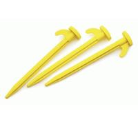 Plastic Power Pegs 8” (10 Pack), Yellow One Size