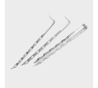 Hi-Gear Ripple Angle Steel Peg (7 inches), Silver One Size