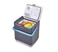 Hi-Gear Thermec Portable Fridge with Carry Handle, Electric Cooler Box with Thermoelectric Cooling, 12V Car Plug /240V Mains, Ideal for Camping & Festivals (Grey, 25 Litre)