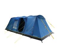 Hi-Gear Zenobia Eclipse 6 Man Tent with Darkened Bedrooms, Spacious Living Area & Sewn In Groundsheet, 6 People, Easy to Pitch, Tunnel Design, Ideal for Family Camping, Festivals, 4000mm HH
