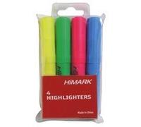 Hi-Glo Highlighters Assorted (Pack of 4) 7910WT4