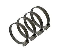 Hi-Grip Hose Clamps Clips Stainless Steel - British Type - Pipe Clamp 50-70mm, 4PCS