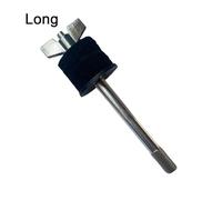 Hi Hat Cymbal Clutch for Double Layer Cymbal Stacker, Metal Percussion Accessory with T-Bolts and Locknut, Thickened Felt Pads for Jazz Drum Set - Silver & Black