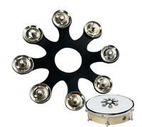 Hi-Hat Metal Tambourine Drum - Mountable Stainless Steel Cymbals Set | Rustproof Professional Hi-Hat Accessories, Multifunctional Drum Supplies for Various Music