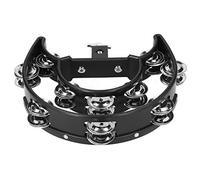 Hi Hat Tambourine Drum Set Drum Set Hi Hat, Multifunctional Bell Metal Jingles Hand Held Bell for Bands, KTV, Music Classes Tambourines