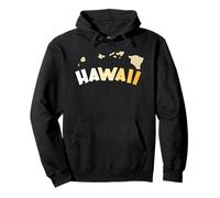 HI Hawaii Map Hawaiian Islands Aloha Maui Kauai Oahu Pullover Hoodie
